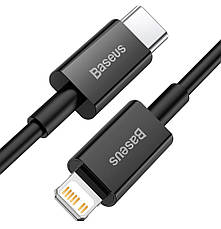 Кабель для зарядки телефона/ смартфона Baseus Type-C - Lightning 20 Вт 1 м Чорний (CATLYS-A01), фото 3