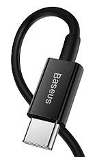 Кабель для зарядки телефона/ смартфона Baseus Type-C - Lightning 20 Вт 1 м Чорний (CATLYS-A01), фото 4
