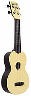 Укулеле Kala Waterman Gitd Yellow Soprano Ukulele