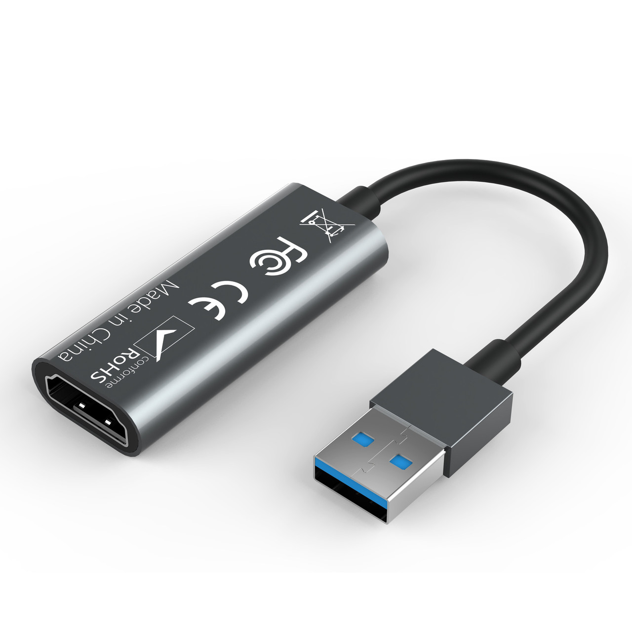 Внешняя видео карта видеозахвата HDMI - USB для стримов, записи экрана и оцифровки видео Addap VCC-02 - фото 3 - id-p1573649950