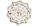Салатник фарфоровий Волан, 1.7 л, білий з золотом BonaDi 988-290, фото 3