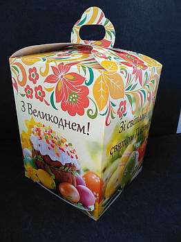 Паковання-коробка пасхальне для куліча 15*15*18,5 см