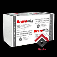 Пінопласт BRAVOMIX ECO FACADE – 25 LIGHT / EPS S | Вага: 7.5 кг/м3 ±5%