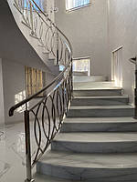  Перила для лестницы на второй этаж. Красивые, дизайнерские перила на лестницу в дом.  6