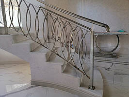  Перила для лестницы на второй этаж. Красивые, дизайнерские перила на лестницу в дом.  9