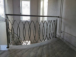  Перила для лестницы на второй этаж. Красивые, дизайнерские перила на лестницу в дом.  11