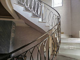  Перила для лестницы на второй этаж. Красивые, дизайнерские перила на лестницу в дом.  12