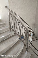  Перила для лестницы на второй этаж. Красивые, дизайнерские перила на лестницу в дом.  16