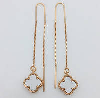 Женские серьги цепочка, 82202889-01 H- 63 мм ширина 12 мм, ювелирная бижутерия Fallon Jewelry