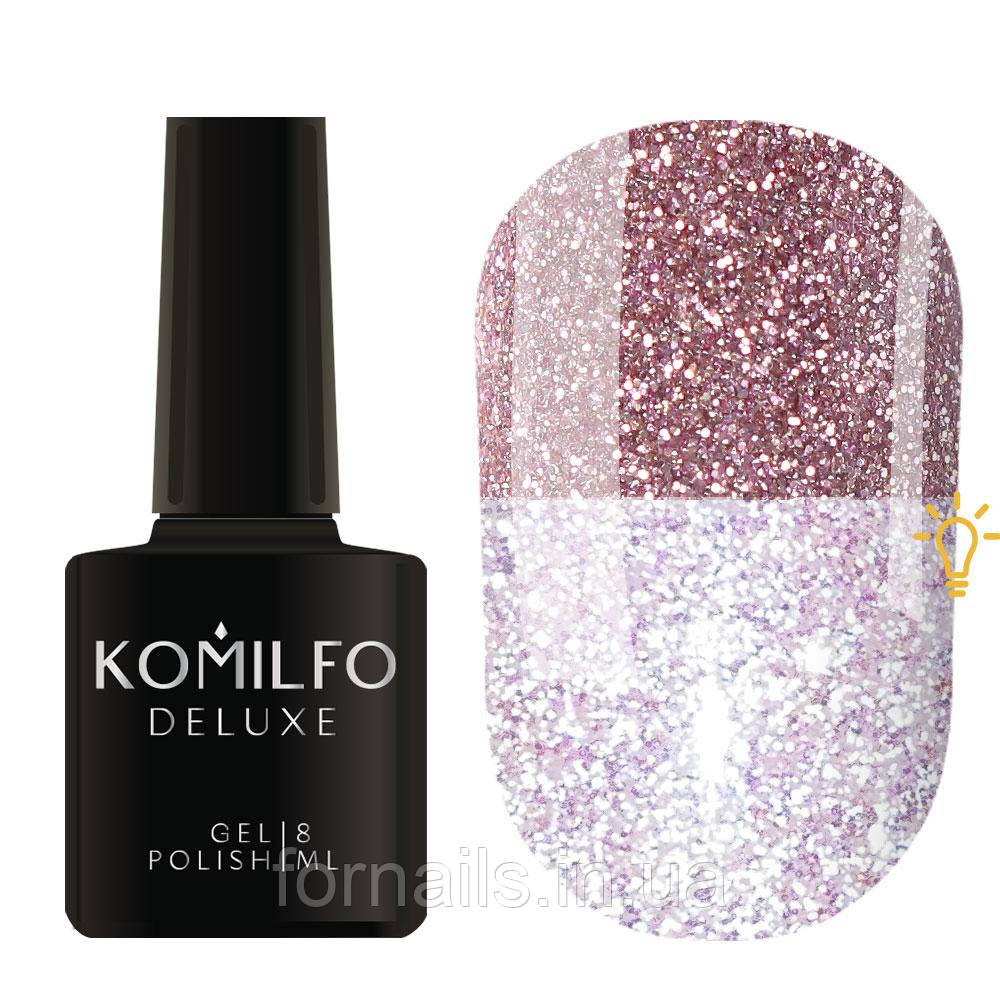 Komilfo Luminous Collection L002 (рожево-бузковий, світловідбивний), 8 мл