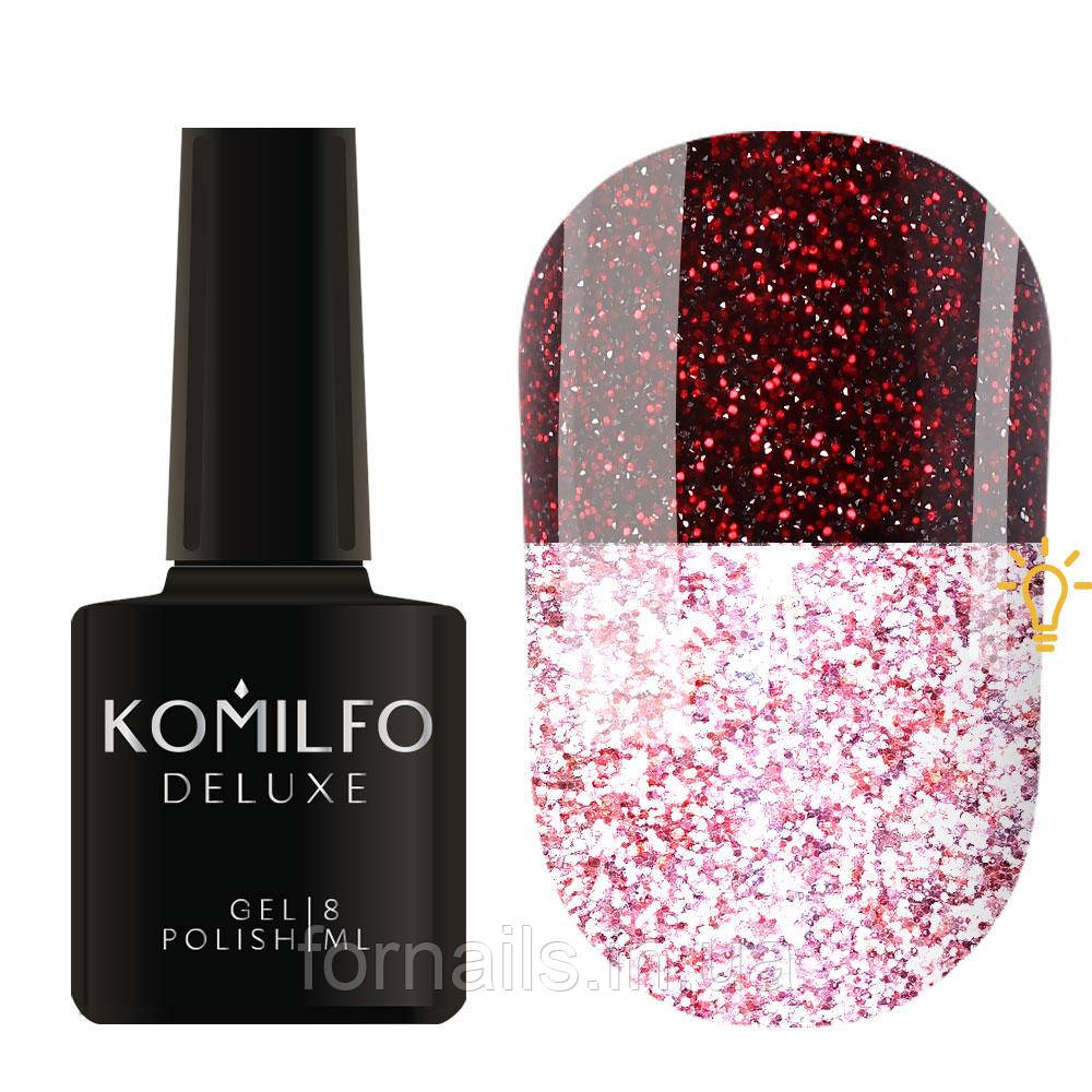 Komilfo Luminous Collection L008 (бордовий, світловідбивний), 8 мл