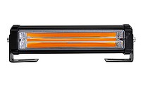 Фара-вспышка автомобильная оранжевая светодиодная СТРОБОСКОП в решетку (2шт.) 15 режимов свечения