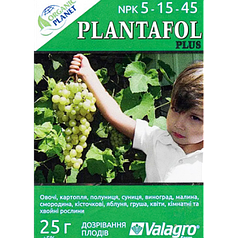 Мінеральне добриво Plantafol (Плантафол) NPK 5-15-45, Valagro, 25 г