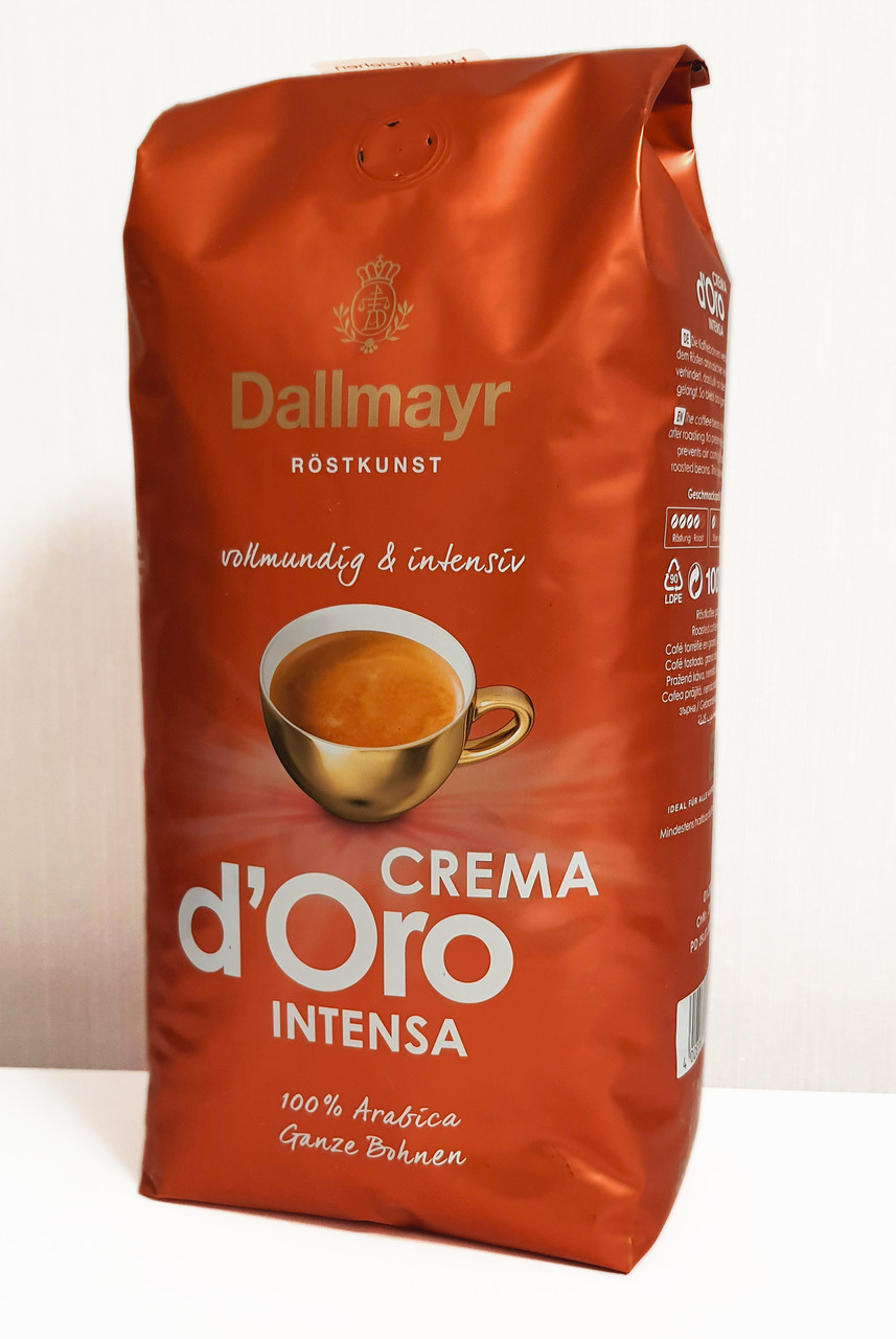 Кофе в зёрнах Dallmayr Crema D'Oro Intensa 1 кг Германия 100% арабика - фото 1 - id-p1573653898