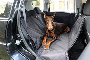 Автогамак для Собак Elegant Black з захистом дверей 120х145см