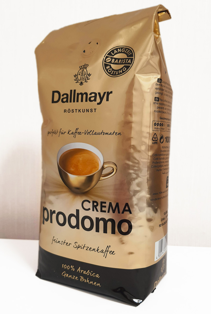Кава в зернах Dallmayr Crema Prodomo 1 кг Німеччина 100% арабіка, фото 1