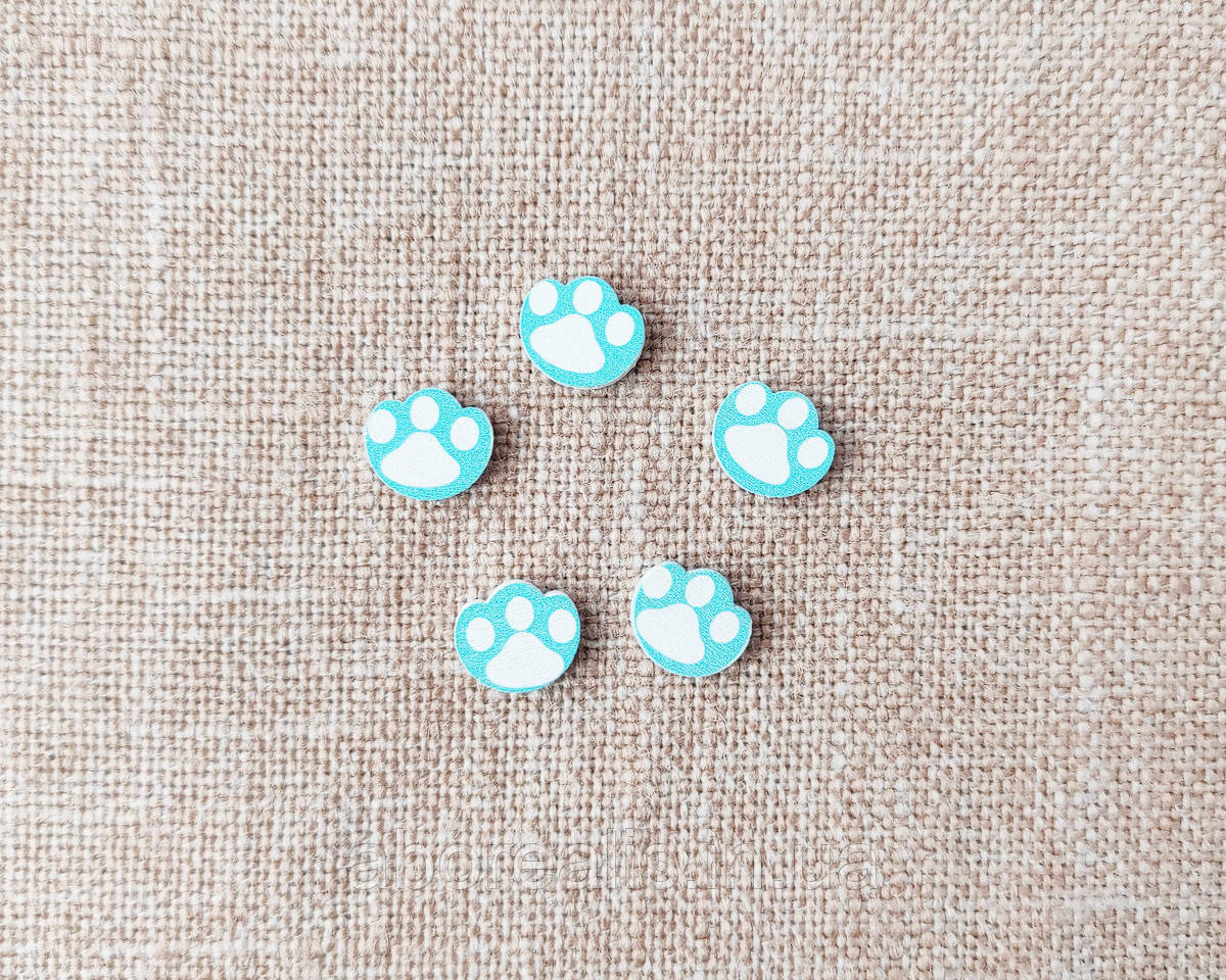 Декор дерев'яний "Лапки". 5 шт., фото 1