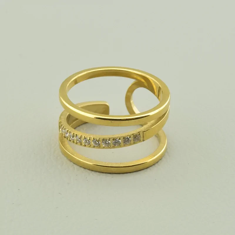 Широкое кольцо ювелирная бижутерия - фото 1 - id-p1391220143