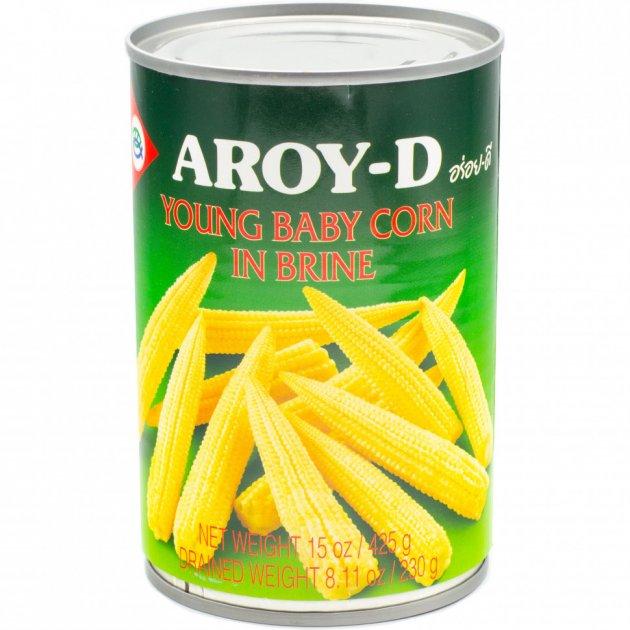 Кукурудза Бейбі в розсолі Aroy-D, 425 г, фото 1
