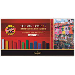 Крейда-пастель суха 12кол TOISON D'OR KIN