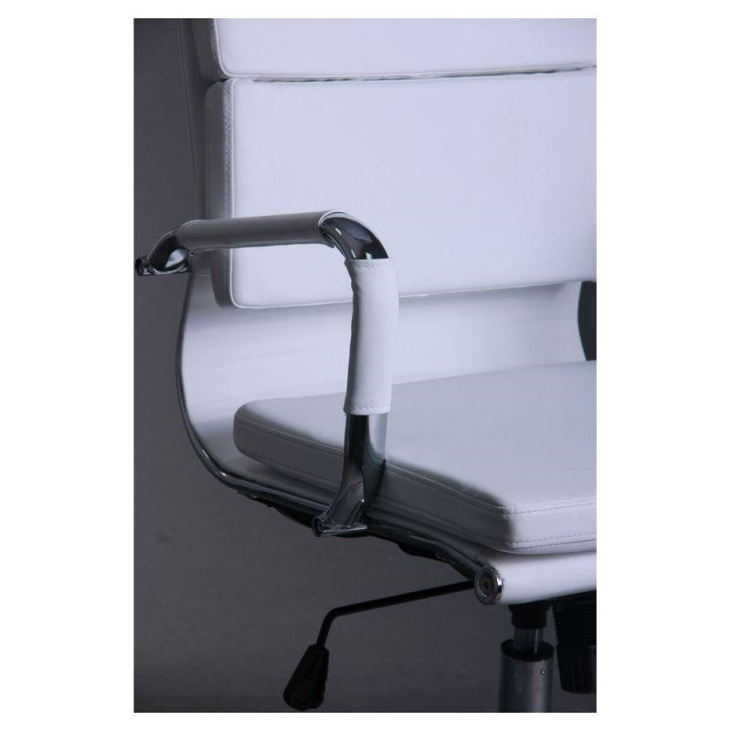 Кресло офисное Slim FX LB хром XH-630B механизм Tilt кожзаменитель Черный (AMF-ТМ) шкірозамінник Білий - фото 7 - id-p1573708839