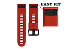 Ремінець для Garmin Fenix 5S, 5S+, 6S, 6S pro, 6S Sappphire (QuickFit, червоний), фото 2