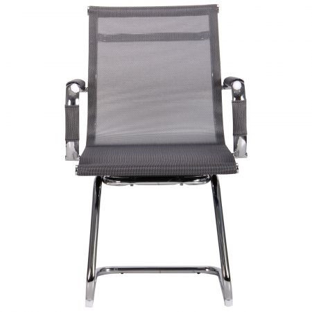 Кресло для конференций Slim Net CF хром XH-633C сетка Черная (AMF-ТМ) 10.9, Сітка Сіра - фото 3 - id-p1573722098