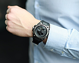 Зовнішній електронно-стрільний годинник чоловічий спортивний із каучуковим ремінцем із секундоміром, фото 4