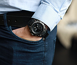 Якісний бюджетний годинник із каучуковим ремінцем чорний Армійський і тактичний годинник, фото 5