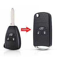 Корпус выкидного ключа JEEP лезо Н160, 3 кнопки (для переробки)