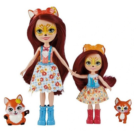 Кукла Енчантіменс Фелісіті з сестрою Enchantimals Royals Felicity Fox Sisters HCF81