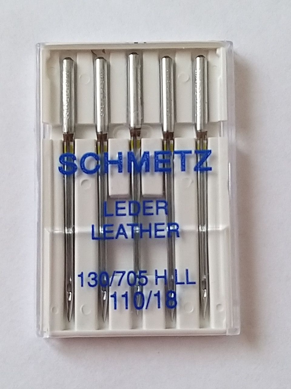Набір голок Schmetz LEDER (Leather) для шкіри та кожзаму до побутових швейних машин