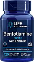 Life Extension Benfotiamine with Thiamine / Бенфотиамин с тиамином Витамин Б1 100 мг 120 капсул