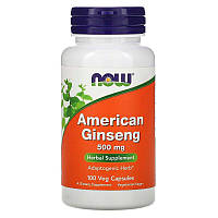 American Ginseng 500 мг Now Foods 100 капсул