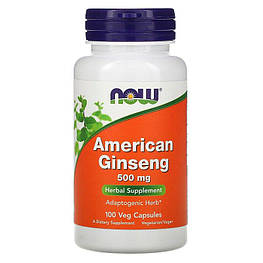 American Ginseng 500 мг Now Foods 100 капсул