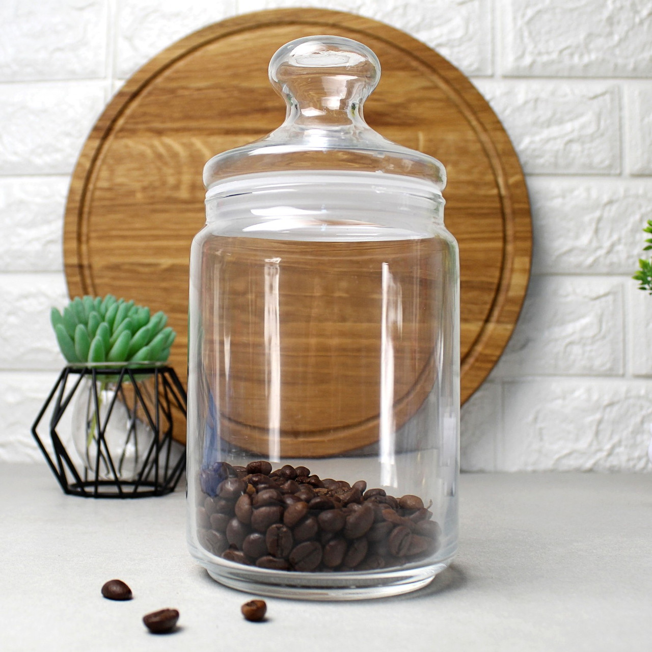 Банка для сипучих з кришкою з силіконовим ущільнювачем Luminarc Club 1 л (N1840), фото 1