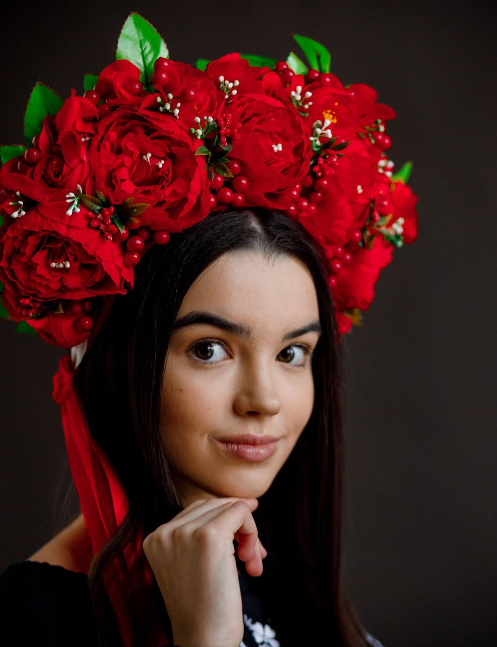 Вінок Сценічний з довгими стрічками, фото 1