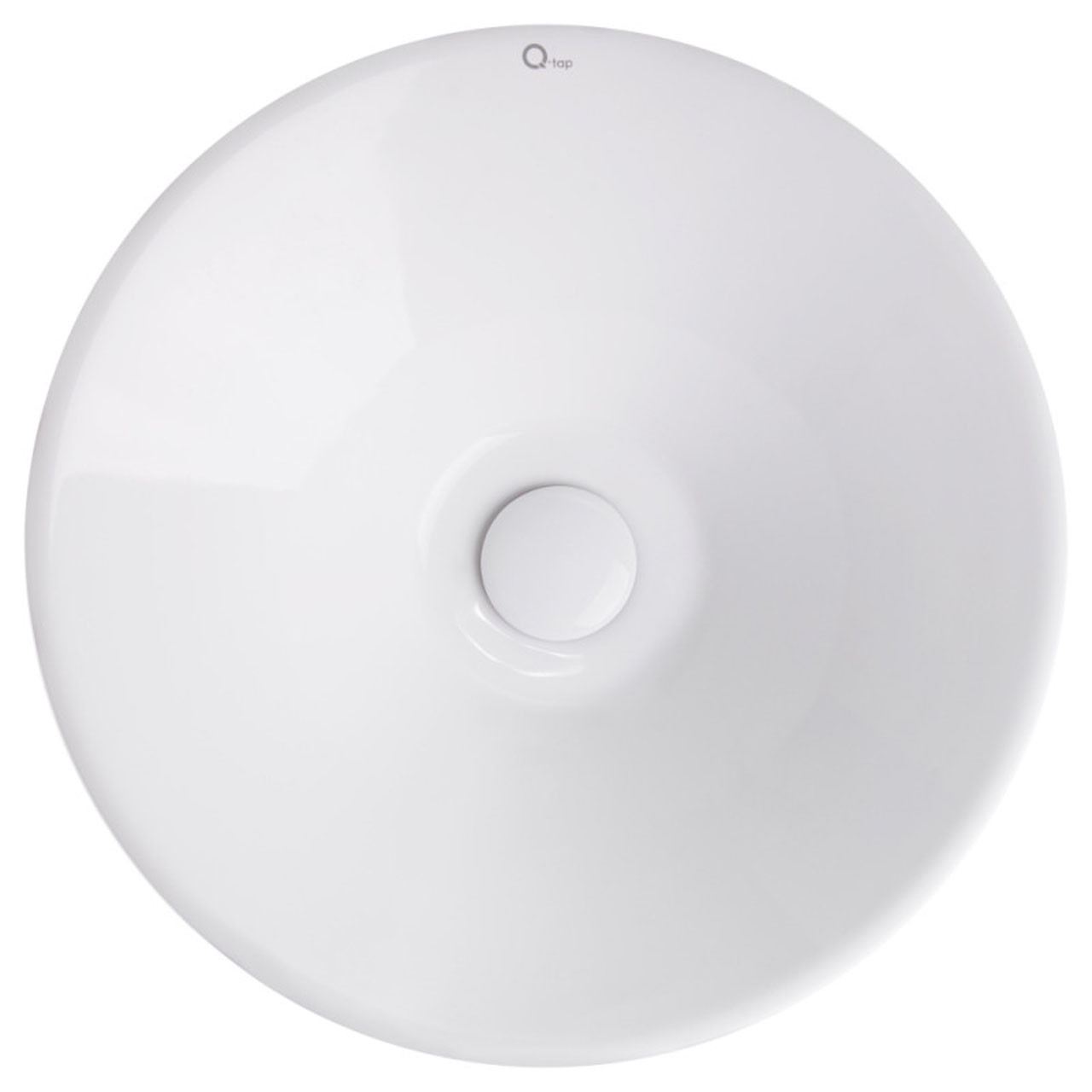 Раковина-чаша Qtap Amazon 430х430х160 White з донним клапаном QT02117043NW