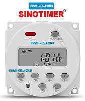 Таймер для инкубатора недельный CN101S-2 SINOTIMER 16A программируемый с функцией обратного отсчета