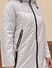 Жіноча куртка утеплена р.48-56 верх - плащівка не промокає Фабричний Китай, фото 9