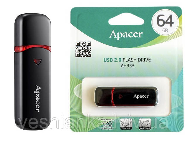 USB Flash Drive 64 гб чорна АН333 Apacer