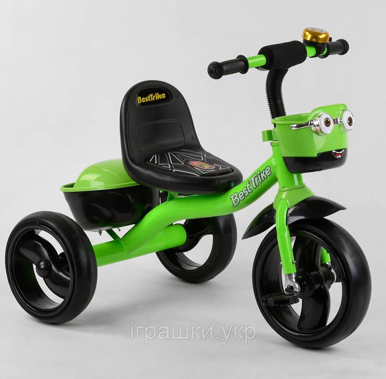 велосипед триколісний Best Trike 19593, колеса піна, дзвіночок, кошик