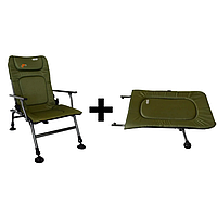 Крісло коропове Novator SR-2 з підставкою POD-1