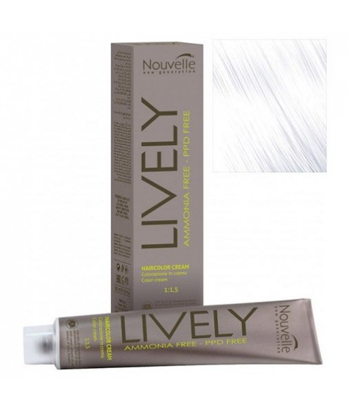 Крем-фарба для волосся без аміаку Nouvelle Lively Hair Color (50 відтінків) 100 грамів.