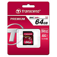 Картка пам'яті Transcend 64Gb SDXC class 10 UHS-I Premium (TS64GSDU1)