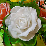 Букет квітів із мила (7 великих троянд), фото 8