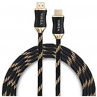 Кабель мультимедійний HDMI to HDMI 1.8m v2.0b HDR10 Vinga (VCPHDMI20BPR1.8)