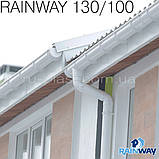 Заглушка ринви права біла RAINWAY 130мм, фото 9