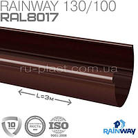 Желоб коричневый RAINWAY 130мм