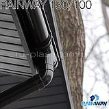 Заглушка ринви права коричнева RAINWAY 130мм, фото 6